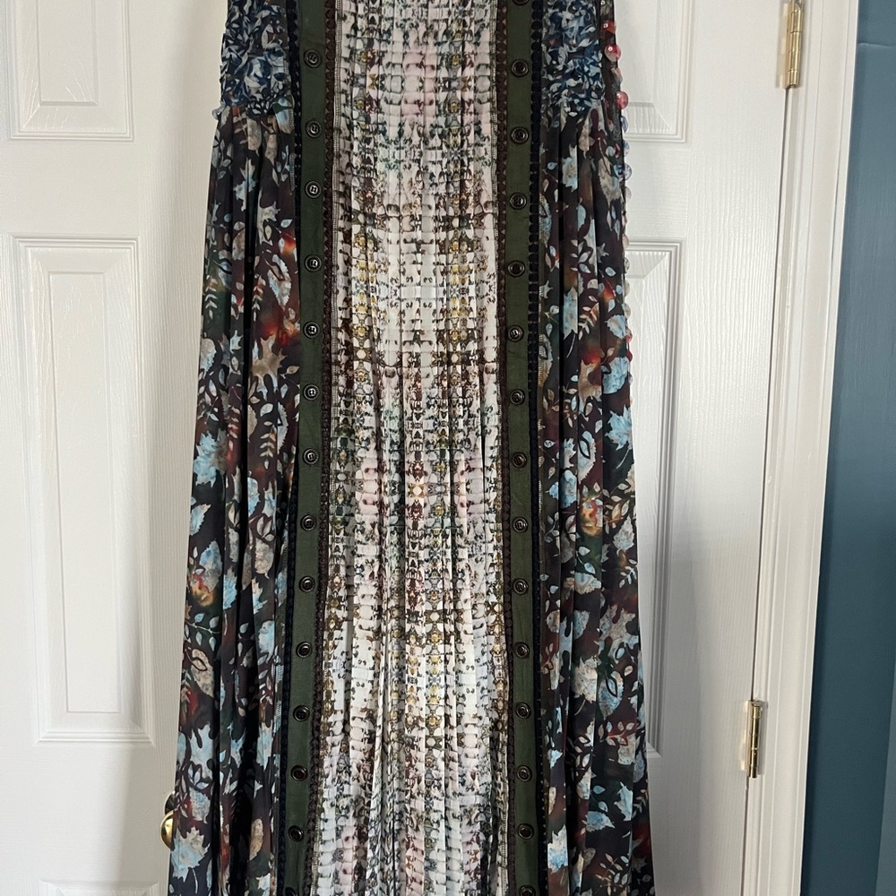 Anthropologie Floral Maxi Skirt
